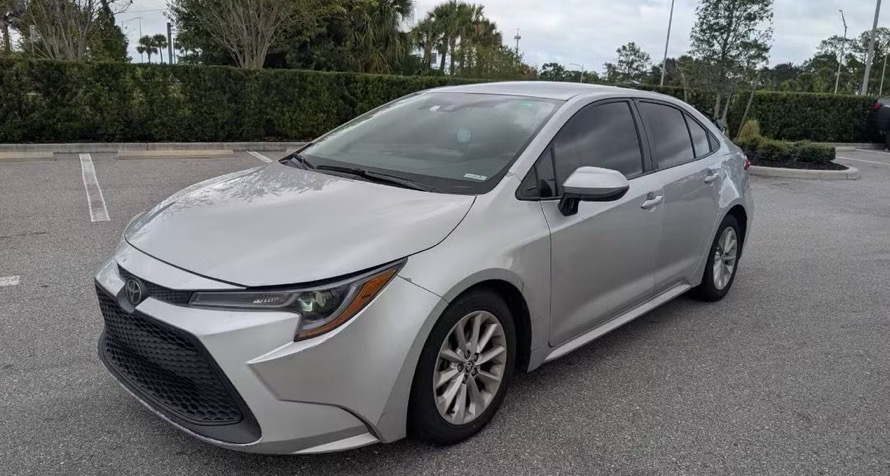 2022 Toyota Corolla sedan in silver