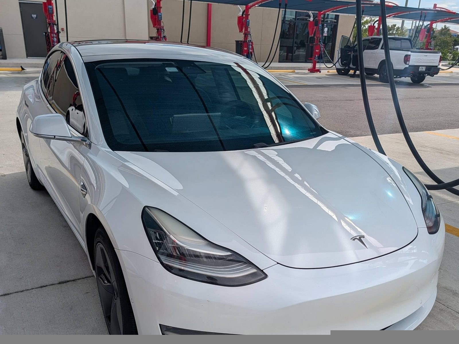 2020 Tesla Model 3 sedan in white